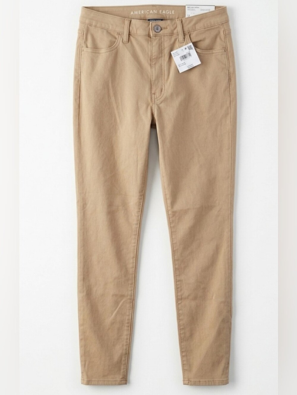 NWT American Eagle Next Level Stretch High-Rise Jegging Size 12 Short Tan